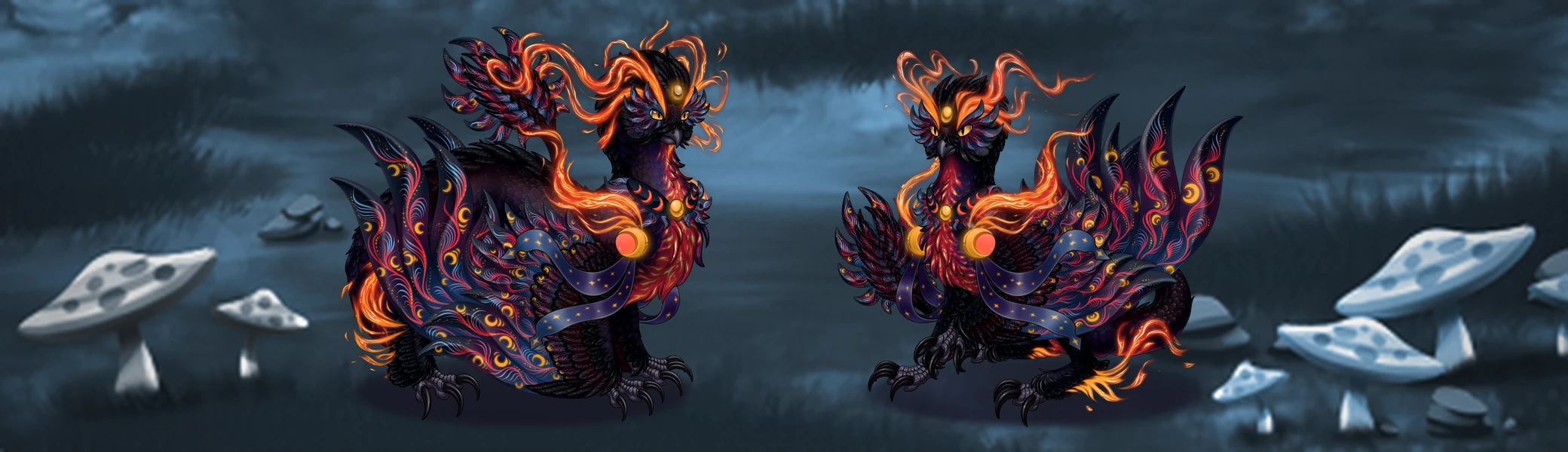 A male and female Nytekrie with the new Galactic Restricted Trait Set